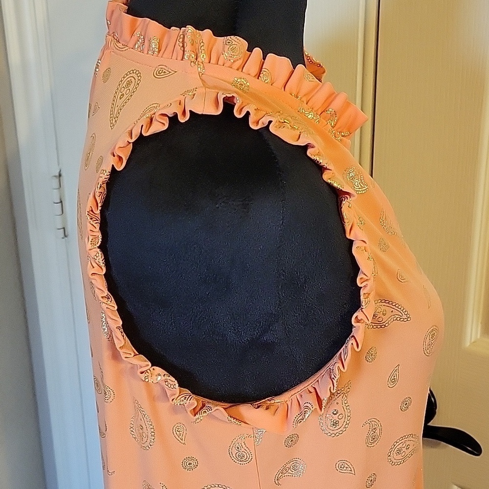 Michael Kors orange sleeveless top - Picture 5 of 12